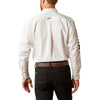 Ariat Mens Team Logo Twill Classic Fit Shirt White - 10046825