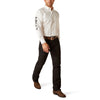 Ariat Mens Team Logo Twill Classic Fit Shirt White - 10046825