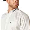 Ariat Mens Team Logo Twill Classic Fit Shirt White - 10046825