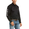 Ariat Mens Team Logo Twill Fitted Shirt Black - 10034231