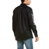 Ariat Mens Team Logo Twill Fitted Shirt Black - 10034231