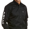 Ariat Mens Team Logo Twill Fitted Shirt Black - 10034231