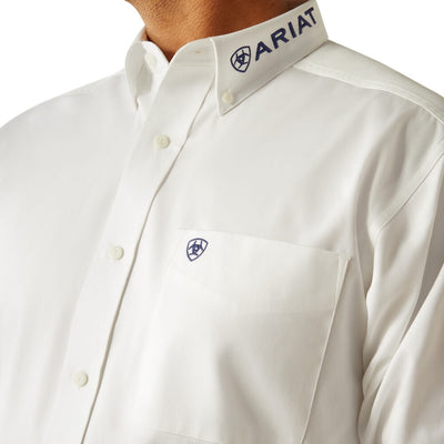 Ariat Mens Team Logo Twill Shirt White - 10059132