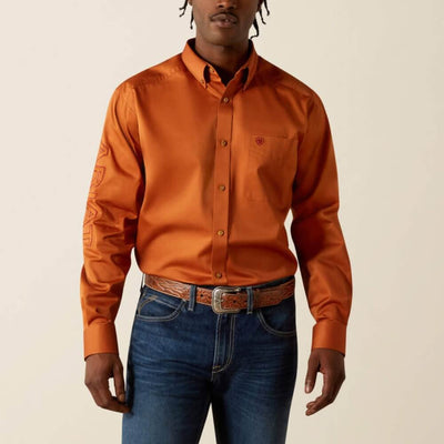 Ariat Mens Team Logo Twill Classic Fit Shirt