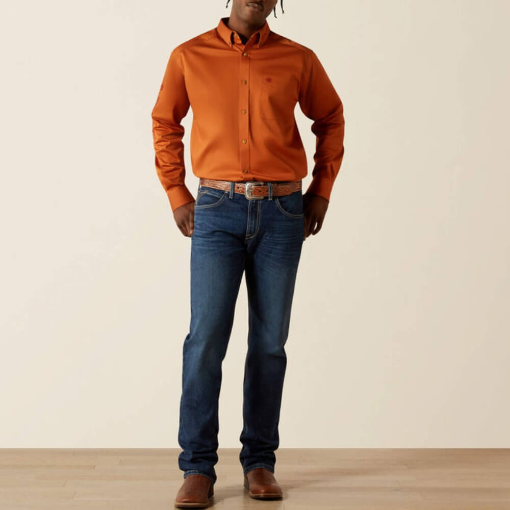 Ariat Mens Team Logo Twill Classic Fit Shirt