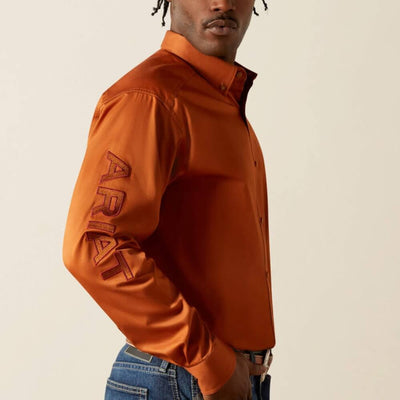 Ariat Mens Team Logo Twill Classic Fit Shirt