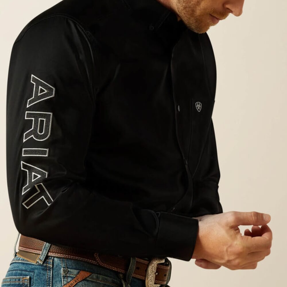 Ariat Mens Team Logo Twill Fitted Shirt