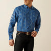 Ariat Mens Team Pace Classic Fit Shirt Blue - 10062252