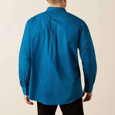 Ariat Mens Terrell Classic Fit Shirt Dark Teal - 10065771
