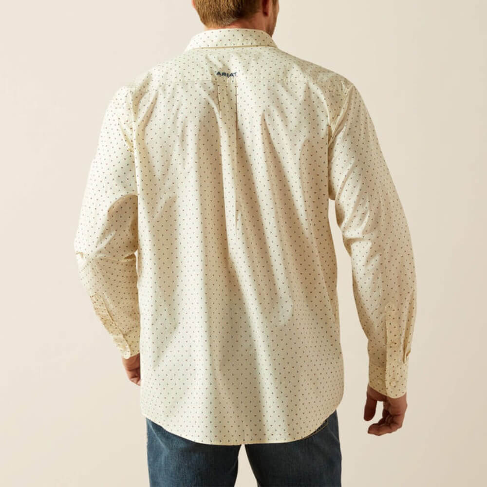 Ariat Mens Titan Classic Fit Shirt Cream - 10062186