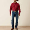 Ariat Mens Tito Classic Fit Shirt Brick Red Geo Print - 10071605
