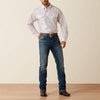 Ariat Mens Tony Fitted Snap Shirt White - 10071720