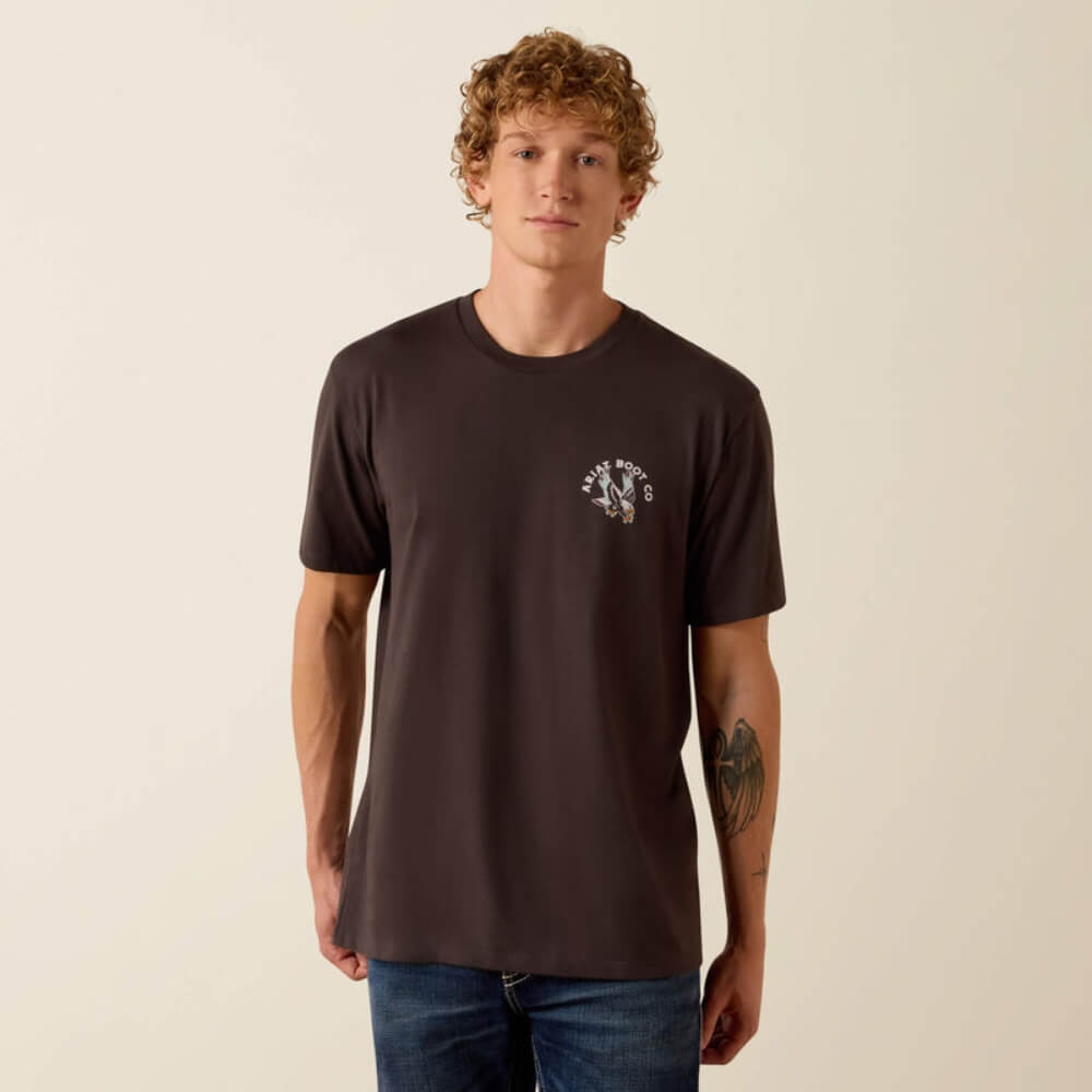 Ariat Mens Traditional Eagle LOTF T-Shirt Vintage Black - 10073413