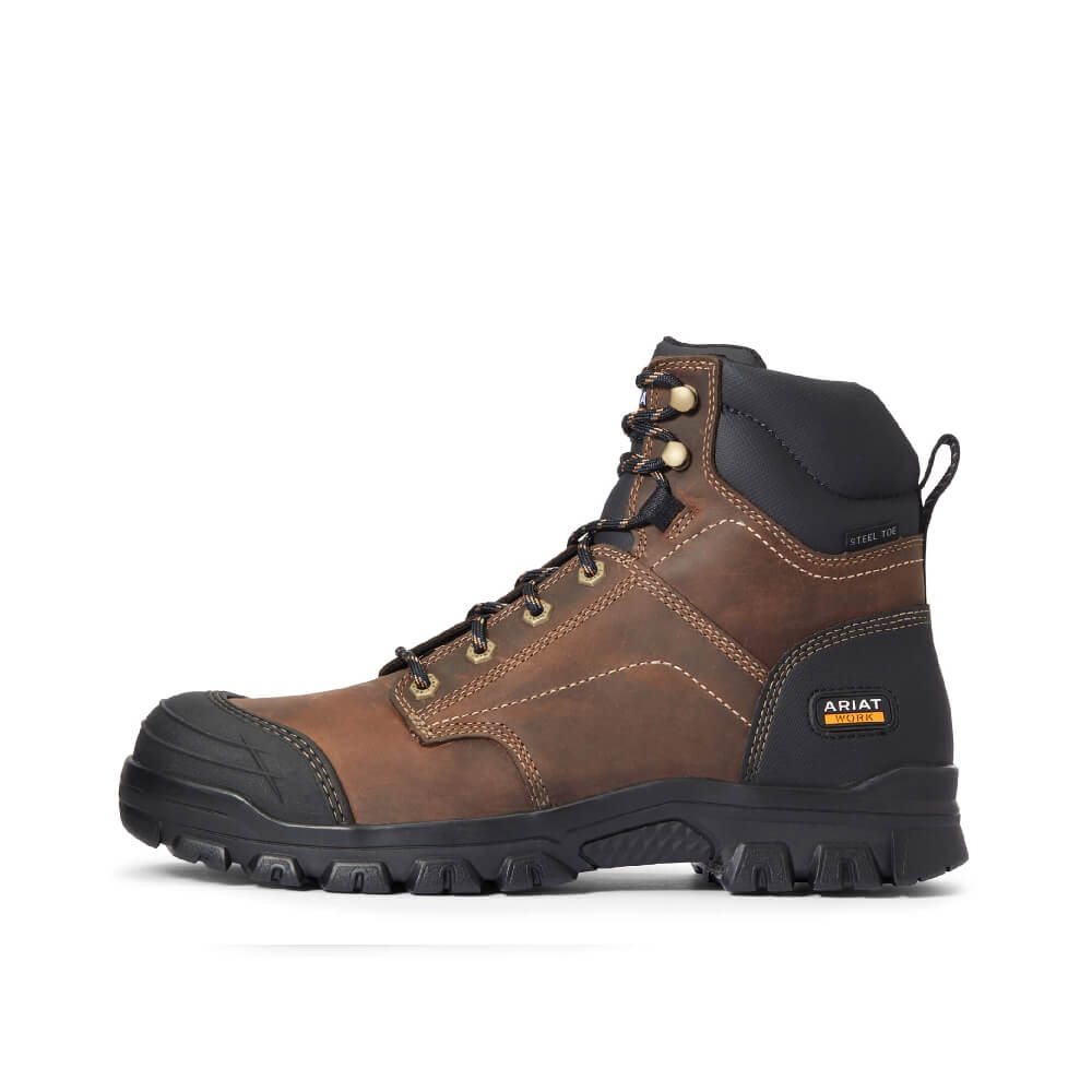 Ariat Mens Treadfast 6" Steel Toe Work Boots - 10034671