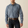 Ariat Mens Trent Classic Fit Shirt Chambray Blue - 10062184
