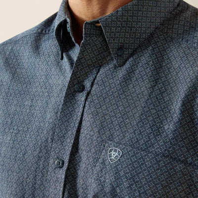 Ariat Mens Trent Classic Fit Shirt Chambray Blue - 10062184