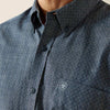 Ariat Mens Trent Classic Fit Shirt Chambray Blue - 10062184
