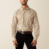 Ariat Mens Trevon Snap Shirt Roasted Cashew Paisley Print - 10071032