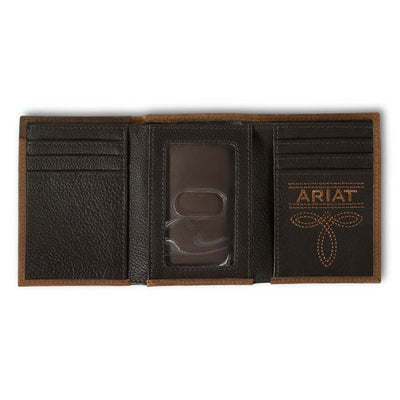 Ariat Mens Tri-fold Wallet