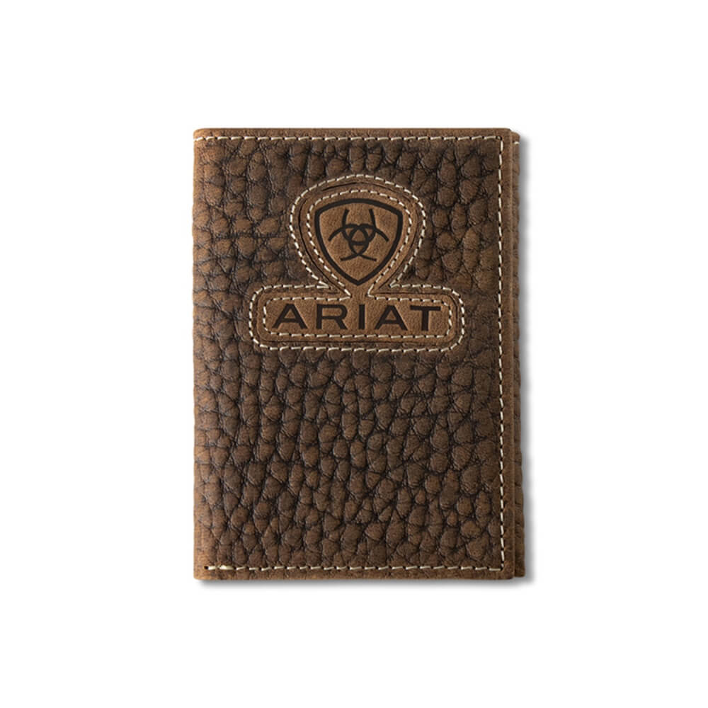 Ariat Mens Trifold Style Wallet Brown - A3564902