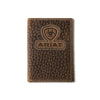 Ariat Mens Trifold Style Wallet Brown - A3564902