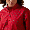 Ariat Mens Truett Print Shirt Red - 10065847