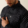Ariat Mens Truth Fitted Snap Shirt Black - 10071721