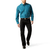 Ariat Mens Tyce Classic Fit Shirt Dark Teal - 10065768
