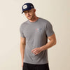 Ariat Mens USA Pat Badge T-Shirt Athletic Heather - 10080246