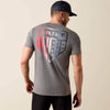 Ariat Mens USA Pat Badge T-Shirt Athletic Heather - 10080246