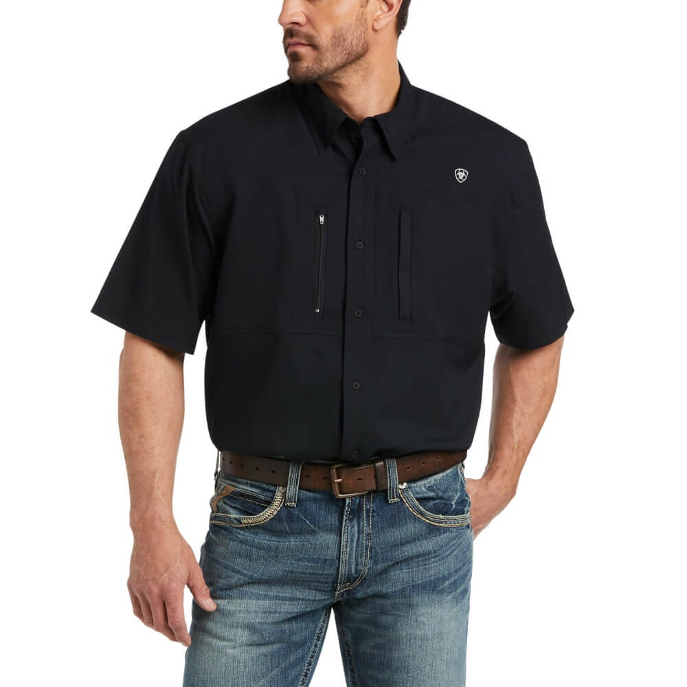 Ariat Men's Black VentTEK Classic Fit Short Sleeve Shirt