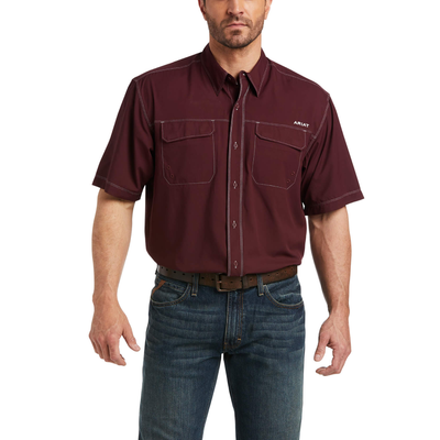 Ariat Mens VentTEK Outbound Classic Fit Shirt Red - 10035390