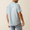 Ariat Mens VentTEK Western Fitted Snap Shirt Blue Heather - 10071255