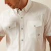 Ariat Mens VentTEK Western Fitted Snap Shirt White - 10054478