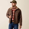 Ariat Mens Vernon Sherpa 2.0 Jacket Wren Faux Leather Print - 10079402