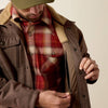 Ariat Mens Vernon Sherpa 2.0 Jacket Wren Faux Leather Print - 10079402