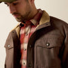 Ariat Mens Vernon Sherpa 2.0 Jacket Wren Faux Leather Print - 10079402