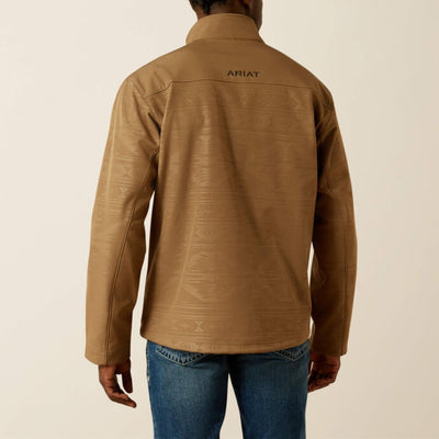 Ariat Mens Vernon Softshell Jacket Khaki Southwest - 10062599