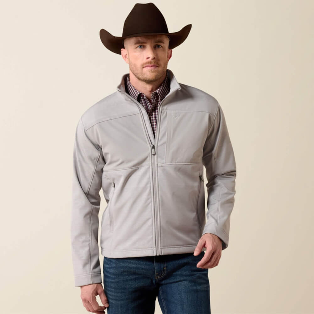 Ariat Mens Vernon Softshell Jacket Wet Weather Emboss Southwest - 10079400