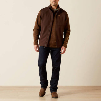 Ariat Mens Vernon Softshell Vest Coffee Bean - 10062601