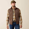 Ariat Mens Vernon Softshell Vest Wren Faux Leather Print - 10079403