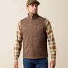 Ariat Mens Vernon Softshell Vest Wren Faux Leather Print - 10079403