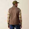 Ariat Mens Vernon Softshell Vest Wren Faux Leather Print - 10079403