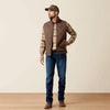 Ariat Mens Vernon Softshell Vest Wren Faux Leather Print - 10079403