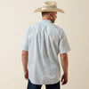 Ariat Mens Welsh Wrinkle Free Western Shirt White/Blue - 10073700
