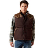 Ariat Mens Western Quilted Concealed Carry Vest Brown - 10079280