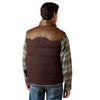 Ariat Mens Western Quilted Concealed Carry Vest Brown - 10079280