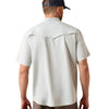 Ariat Mens Western VentTEK Classic Fit Shirt Aqua Heather - 10073498
