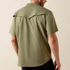 Ariat Mens Western VentTEK Classic Fit Shirt Deep Lichen Green - 10071257