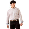 Ariat Mens Whittaker Long Sleeve Shirt White Stripe - 10079411